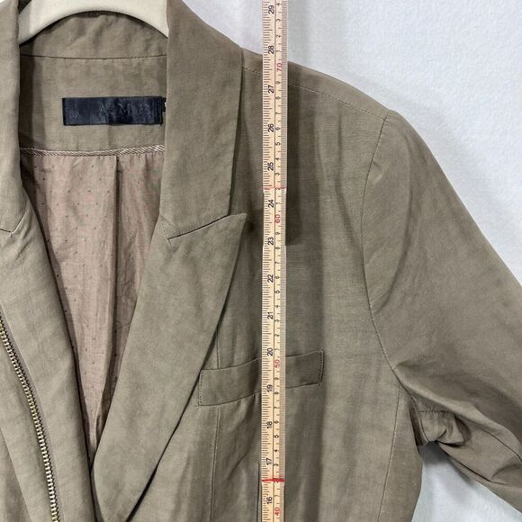 L.A.M.B. by Gwen Stefani Moto Blazer Size 10 in Taupe - Picture 11 of 15